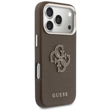Заредете изображение във визуализатора на галерията – GUESS case for IPHONE 17 Pro GUHCP17L5PS4RGGW (PU FW Resin Logo) brown
