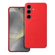 Заредете изображение във визуализатора на галерията – SILICONE MAG COVER case compatible with MagSafe for SAMSUNG A07 red
