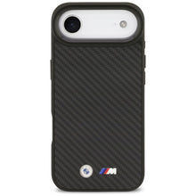 Заредете изображение във визуализатора на галерията – BMW case for IPHONE 17 Air compatible with MagSafe BMHMP17M24CFMMK (Kevlar Matt) black
