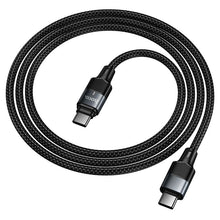 Заредете изображение във визуализатора на галерията – Magnetic Cable USB C to USB C Hoco QC3.0 PD 5A 240W 1,2 m U159 black
