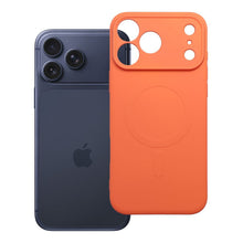 Заредете изображение във визуализатора на галерията – Case for iPhone 18 Pro Max / 17 Pro Max Silicone Mag Cover compatible with MagSafe (camera protection) orange
