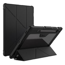 Заредете изображение във визуализатора на галерията – Nillkin Bumper Leather Case Pro case for Samsung Galaxy Tab S9 FE+ - black
