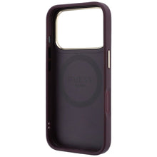 Заредете изображение във визуализатора на галерията – Case for IPHONE 18 Pro Max/17 Pro Max compatible with MagSafe (Stripe Peony 4G Logo) burgundy 
