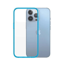 Заредете изображение във визуализатора на галерията – PanzerGlass ClearCase Antibacterial Military Grade Certified Case for iPhone 13 Pro - Transparent Blue
