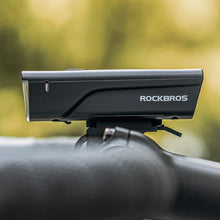 Заредете изображение във визуализатора на галерията – Rockbros 24510003001 front bicycle light 260 lm + USB-C - USB-A cable - black
