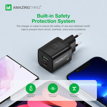 Заредете изображение във визуализатора на галерията – Amazing Thing Wall charger Speed Pro EUPD30WB - USB + Type C - QC 3.0 PD 30W 3A black
