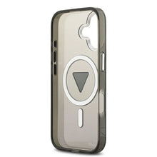 Заредете изображение във визуализатора на галерията – GUESS case for IPHONE 17 compatible with MagSafe GUHMP17SHGTMLCGK (IML Gradient W/ Triangle Logo) black
