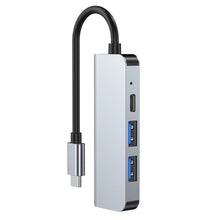 Заредете изображение във визуализатора на галерията – HUB Tech-Protect V2 4in1 USB-C - USB-A 3.0 / USB-A 2.0 / USB-C / HDMI - gray
