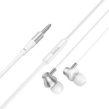 Заредете изображение във визуализатора на галерията – Wired earphones with microphone Jack 3,5 mm Hoco M119 silver
