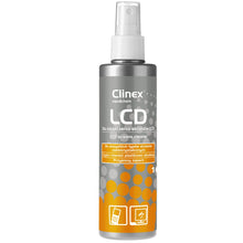 Заредете изображение във визуализатора на галерията – CLINEX LCD 200ML liquid for cleaning LCD screens and monitors of telephones
