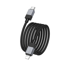 Заредете изображение във визуализатора на галерията – HOCO cable Type C to Lightning PD 27W X110 1 m black
