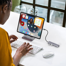 Заредете изображение във визуализатора на галерията – HUB Ugreen CM219 35574 with 4 USB-A 3.0 ports and USB-A 3.0 cable 1m - black
