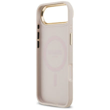 Заредете изображение във визуализатора на галерията – GUESS case for IPHONE 17 Air compatible with MagSafe GUHMP17MPGCRMDEP (PU W/ Grained Strass Logo) pink
