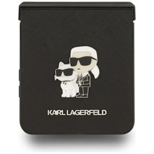 Заредете изображение във визуализатора на галерията – KARL LAGERFELD case for SAMSUNG Z Flip7 KLHCZF7SAPKCNPK (Saffiano KC PIN) black
