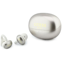 Заредете изображение във визуализатора на галерията – Wireless earphones OWS Guess Metalic Finish Electropated Parts Classic Logo gold
