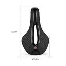 Заредете изображение във визуализатора на галерията – Rockbros 38210005001 foam MTB bicycle saddle - black
