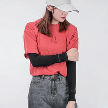 Заредете изображение във визуализатора на галерията – Rockbros XT9002BK cycling sleeves - black (2 pcs.)

