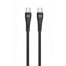 Заредете изображение във визуализатора на галерията – Cable USB C to USB C Blue Star 3A 60W QC4.0 1 m PJ-DQ1-C black
