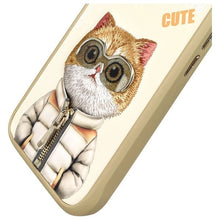 Заредете изображение във визуализатора на галерията – NIMMY case COOL&amp;CUTE 2.0 Cat for IPHONE 16 khaki
