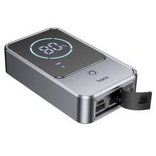 Заредете изображение във визуализатора на галерията – Powerbank 10000 mAh 2,4A 18W with a car jump-start function Hoco QS7 metal gray
