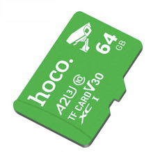 Заредете изображение във визуализатора на галерията – Memory card microSD 64GB class 10 UH-1 U3 V30 A2 Hoco green
