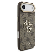Заредете изображение във визуализатора на галерията – GUESS case for IPHONE 17 Air GUHCP17M4GMGCBR (PU W/ Big 4G Classic Logo) gold brown
