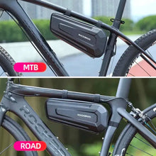 Заредете изображение във визуализатора на галерията – Rockbros B67 waterproof bicycle bag for frame - black
