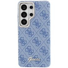 Заредете изображение във визуализатора на галерията – GUESS case for SAMSUNG S26 Ultra GUHMS26L5P4FWMSB (4G Script MagSafe) blue
