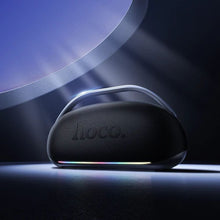 Заредете изображение във визуализатора на галерията – Wireless speaker 300W 8h + 2 x wireless microphons Hoco HT2 black
