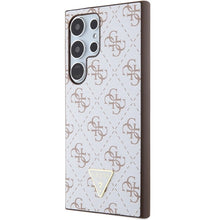 Заредете изображение във визуализатора на галерията – Guess 4G Triangle case for Samsung Galaxy S24 Ultra - white

