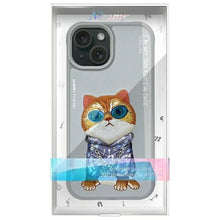 Заредете изображение във визуализатора на галерията – NIMMY case GLASSES COOL CAT for IPHONE 15 gray
