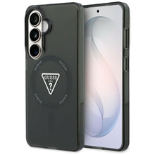 Заредете изображение във визуализатора на галерията – GUESS case for SAMSUNG S26 GUHMS26SHGTMLCGK (Magnetic IML Gradient Triangle) black
