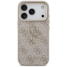 Заредете изображение във визуализатора на галерията – GUESS case for IPHONE 18 Pro / 17 Pro GUE005483 (PU W/ Big 4G Classic Logo) rose gold
