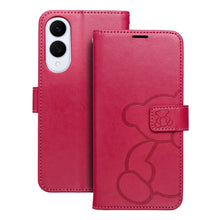 Заредете изображение във визуализатора на галерията – MEZZO Book case for SAMSUNG S25 Edge teddy bear magenta
