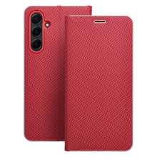Заредете изображение във визуализатора на галерията – LUNA Book Carbon for XIAOMI Redmi Note 14 4G (GLOBAL - 164,84mm x 78,15mm x 8,16mm) red
