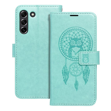 Калъф тип книга MEZZO за SAMSUNG S21 FE dreamcatcher зелен