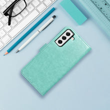Заредете изображение във визуализатора на галерията – Flip case for Samsung S26 FE Mezzo Book mandala green

