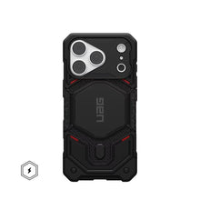 Заредете изображение във визуализатора на галерията – UAG Urban Armor Gear case Monach Pro compatible with MagSafe for IPHONE 18 Pro/17 Pro kevlar black
