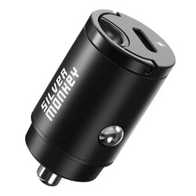 Заредете изображение във визуализатора на галерията – Silver Monkey PD-CPCT30-SM 30W 1x USB-C PD car charger - black
