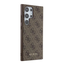 Заредете изображение във визуализатора на галерията – Guess 4G Metal Gold Logo case for Samsung Galaxy S24 Ultra - brown

