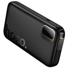 Заредете изображение във визуализатора на галерията – Powerbank Hoco 10000 mAh QC PD 20W with retractable cable USB C Q51 black
