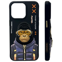 Заредете изображение във визуализатора на галерията – NIMMY case COOL&amp;CUTE 2.0 Monkey for IPHONE 15 Pro black
