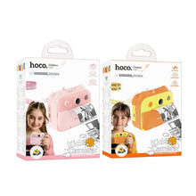 Заредете изображение във визуализатора на галерията – HOCO children camera with printer and selfie function DV204 yellow

