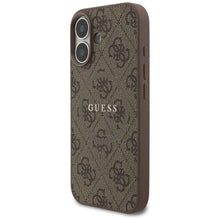 Заредете изображение във визуализатора на галерията – GUESS case for IPHONE 17 compatible with MagSafe GUHMP17SG4GFRW (PU 4G Ring Classic Logo) brown
