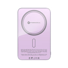 Заредете изображение във визуализатора на галерията – Powerbank compatible with MagSafe Forcell F-Energy SuperSlim F5K8 QC4.0 PD3.0 15W 5000 mAh purple
