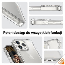 Заредете изображение във визуализатора на галерията – PanzerGlass HardCase with D3O and Military Grade certification for iPhone 15 Pro - transparent
