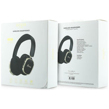 Заредете изображение във визуализатора на галерията – Wireless headphones Guess ENC Rectangle Metal Script black
