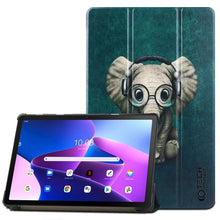 Заредете изображение във визуализатора на галерията – Tech-Protect SmartCase case for Lenovo Tab M10 Plus (3rd gen.) 10.6" TB-125 / TB-128 - blue with an elephant

