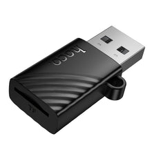 Заредете изображение във визуализатора на галерията – Card reader TF USB-A Hoco HB53 black
