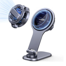 Заредете изображение във визуализатора на галерията – Ugreen CD380 magnetic holder with inductive charger for Tesla car - gray
